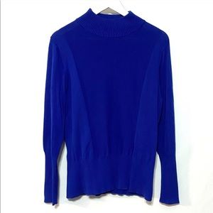 NWT Westbound Woman blue sweater 1X cowl neck